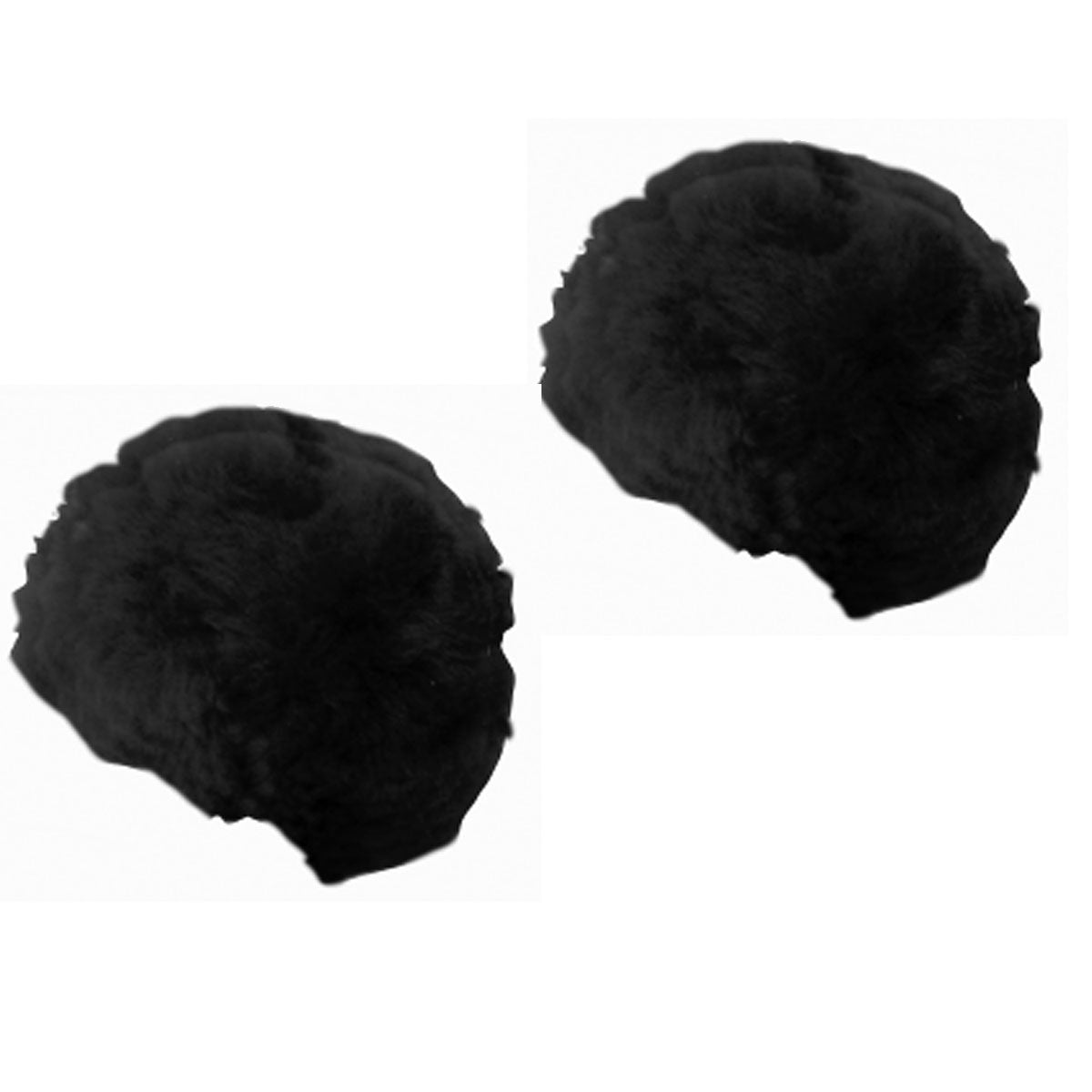 Best Friend Black Sheepskin Ear Plugs